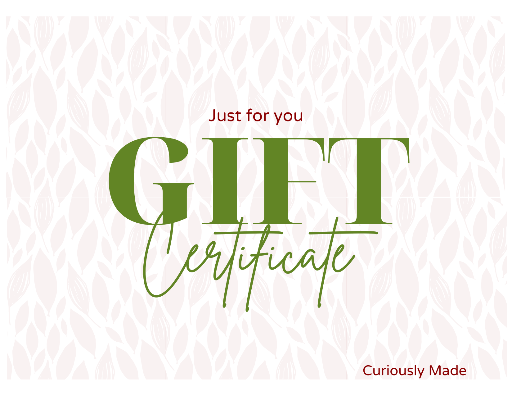 Gift Card – CuriouslyMade Gift Card – CuriouslyMade